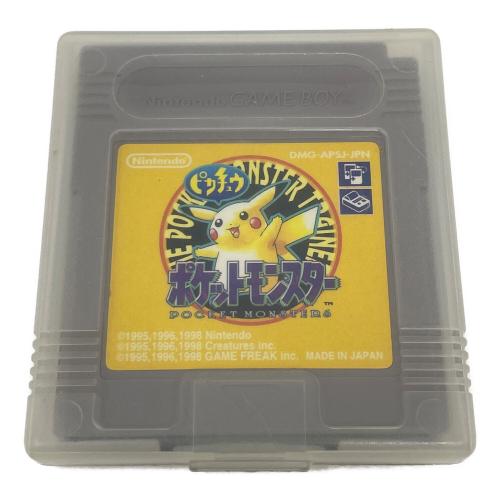 Nintendo (ニンテンドー) GAMEBOY（ゲームボーイ） ポケットモンスター ピカチュウ ゲームボーイ用ソフト