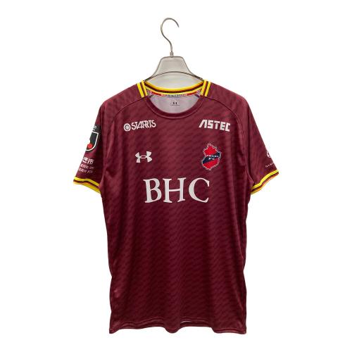 UNDER ARMOUR（アンダーアーマー） いわきFC サッカーユニフォーム 山口 大輝 メンズ SIZE XL エンジ