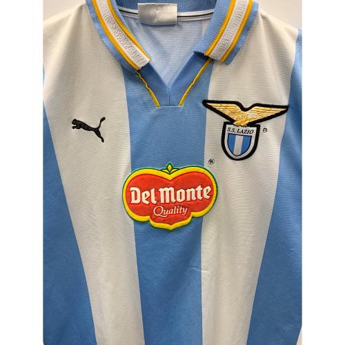 PUMA (プーマ) ゲームシャツ PXA713600 ラツィオ1999-2000シーズン オフィシャルユニフォーム デルモンテ メンズ SIZE M スカイブルー×ホワイト