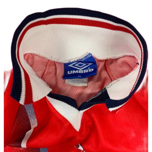UMBRO (アンブロ) ゲームシャツ ノルウェー代表ホームシャツ ヴィンテージ メンズ SIZE XL レッド×ホワイト