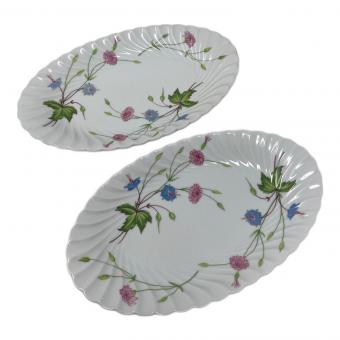 HAVILAND (アビランド) オーバルプレート 2Pセット 花柄