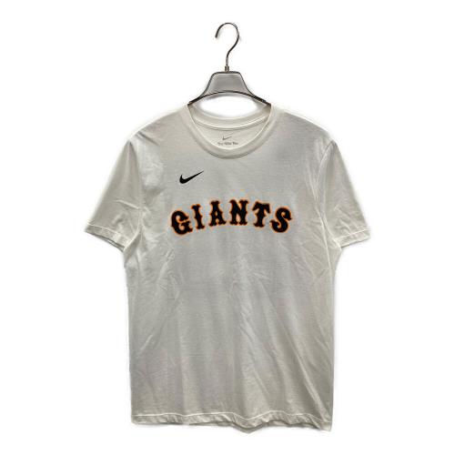 読売ジャイアンツ (ヨミウリジャイアンツ) NIKE（ナイキ） 応援グッズ サイン入りTシャツ 岡本和真 Lサイズ ホワイト