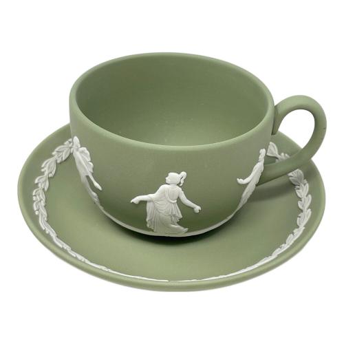 Wedgwood (ウェッジウッド) ティーカップ&ソーサー ジャスパーダンシングアワー グリーン　