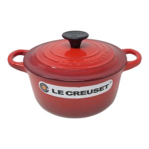LE CREUSET (ルクルーゼ) ココット・ロンド 両手鍋 16cm チェリーレッド