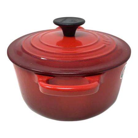 LE CREUSET (ルクルーゼ) ココット・ロンド 両手鍋 16cm チェリー