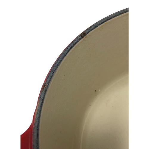 LE CREUSET (ルクルーゼ) ココット・ロンド 両手鍋 16cm チェリーレッド