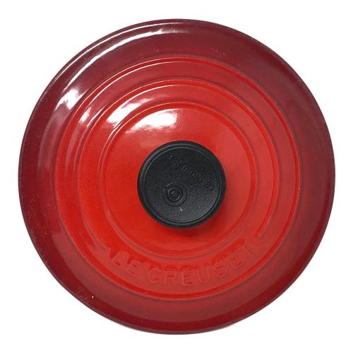 LE CREUSET (ルクルーゼ) ココット・ロンド 両手鍋 16cm チェリーレッド