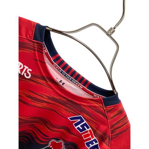 UNDER ARMOUR（アンダーアーマー）いわきFC (イワキエフシー) サッカーユニフォーム2025レプリカ10番 6009038 メンズ SIZE M レッド