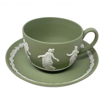 Wedgwood (ウェッジウッド) ティーカップ&ソーサー ジャスパーダンシングアワー グリーン