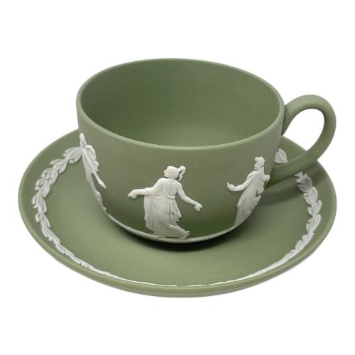 Wedgwood (ウェッジウッド) ティーカップ&ソーサー ジャスパーダンシングアワー グリーン