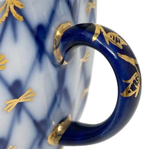 imperial porcelain（インペアル ポーセリン） コバルトネット ティーカップ&ソーサー 2Pセット プレート