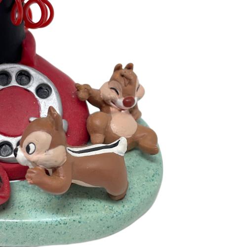 DISNEY SHOWCASE (ディズニーショーケース) ミニバストスタチュー ドナルド&チップ&デール 電話 フィギュア