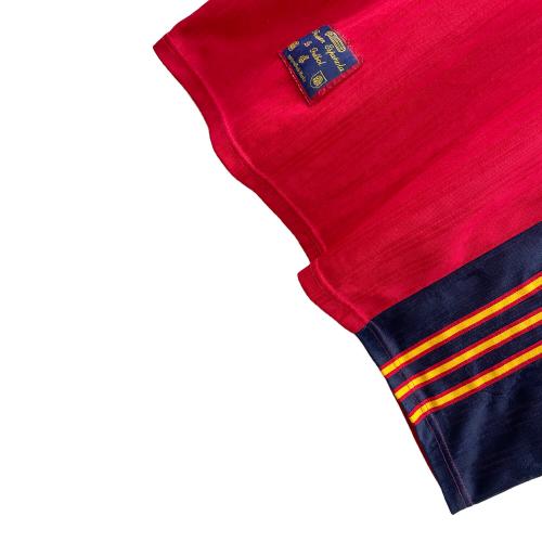 adidas (アディダス) サッカーユニフォーム スペイン代表 13番 90s WEQ97987  メンズ SIZE L レッド×ネイビー