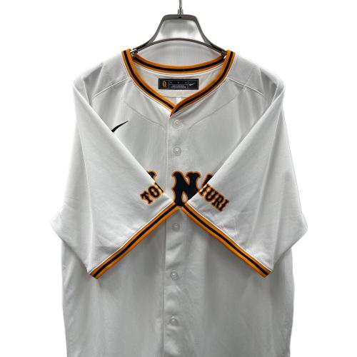 NIKE (ナイキ) ベースボールシャツ ジャイアンツレプリカユニフォーム 25番 岡本和真選手 M1011260 メンズ SIZE M ホワイト×オレンジ