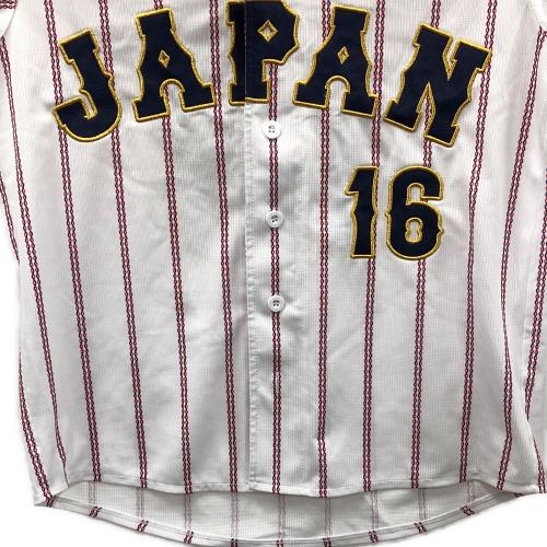MIZUNO (ミズノ) ベースボールシャツ 395081125 WBC レプリカユニフォーム 大谷翔平 16番 2023 刺繍 メンズ SIZE S ホワイト