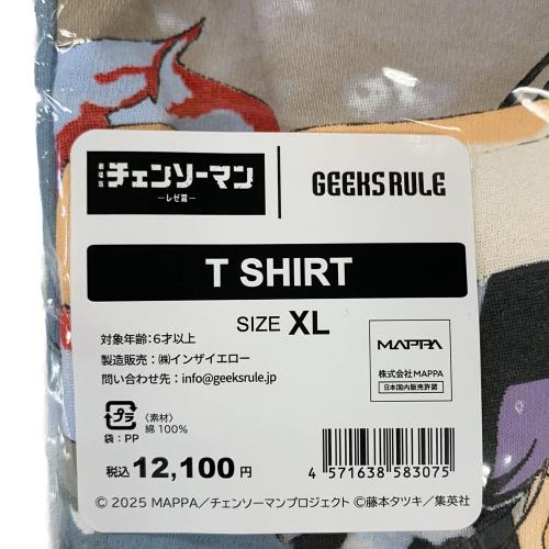 GEEKS RULE (ギークスルール) チェンソーマン レゼ編 レゼ アニメTシャツ SIZE XL ホワイト