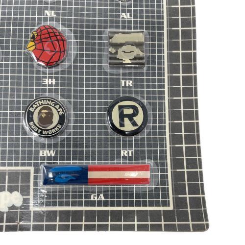 A BATHING APE (アベイシングエイプ) ピンバッジ 21個セット