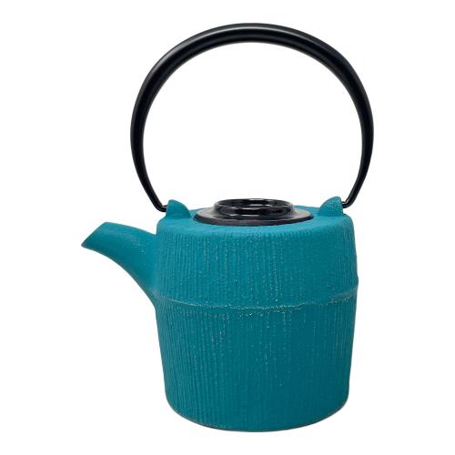 南部鉄器(ナンブテッキ) 鉄急須 藍花 岩鋳