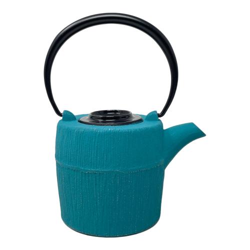 南部鉄器(ナンブテッキ) 鉄急須 藍花 岩鋳