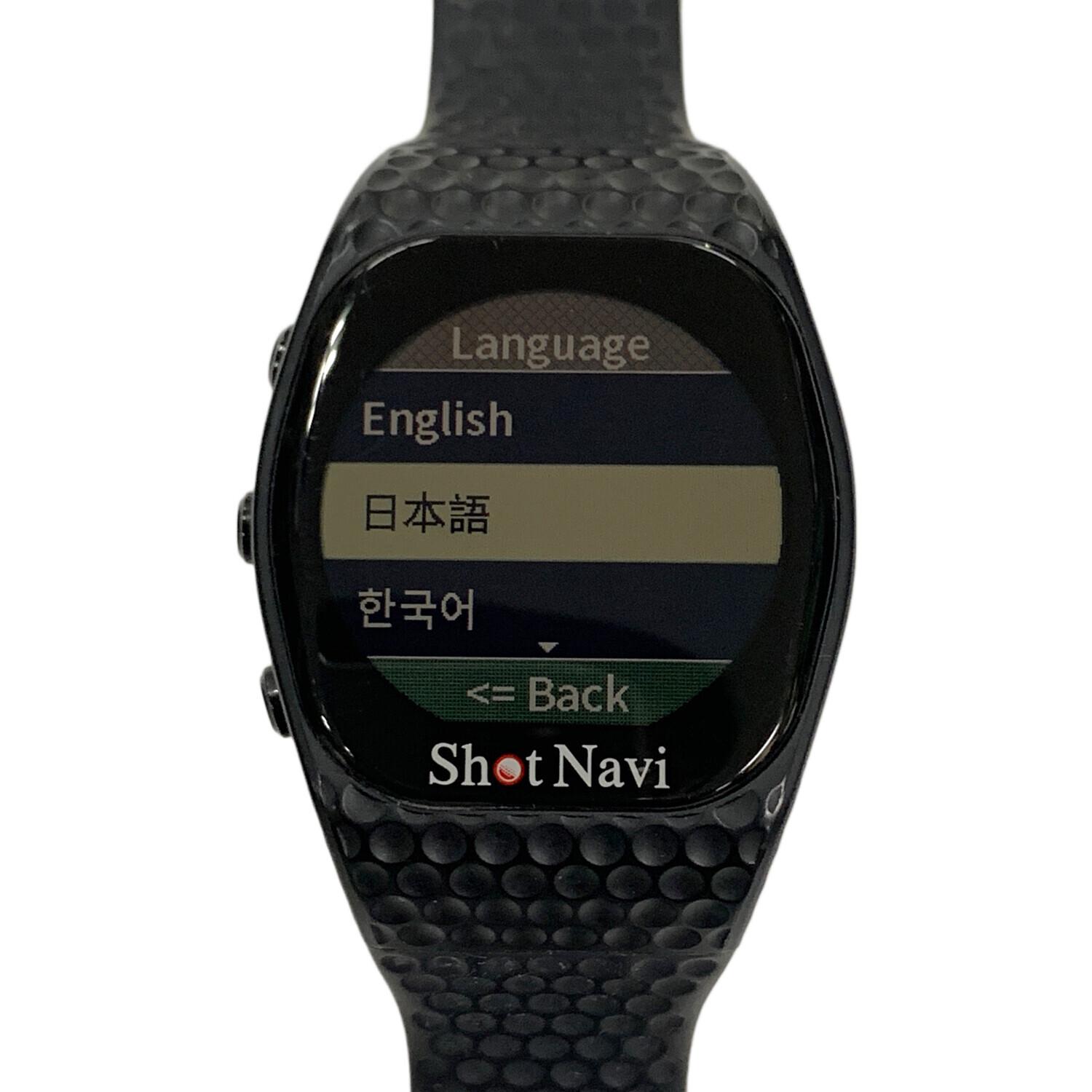Shot Navi (ショット ナビ) ゴルフウォッチ ブラック INFINITY Touch