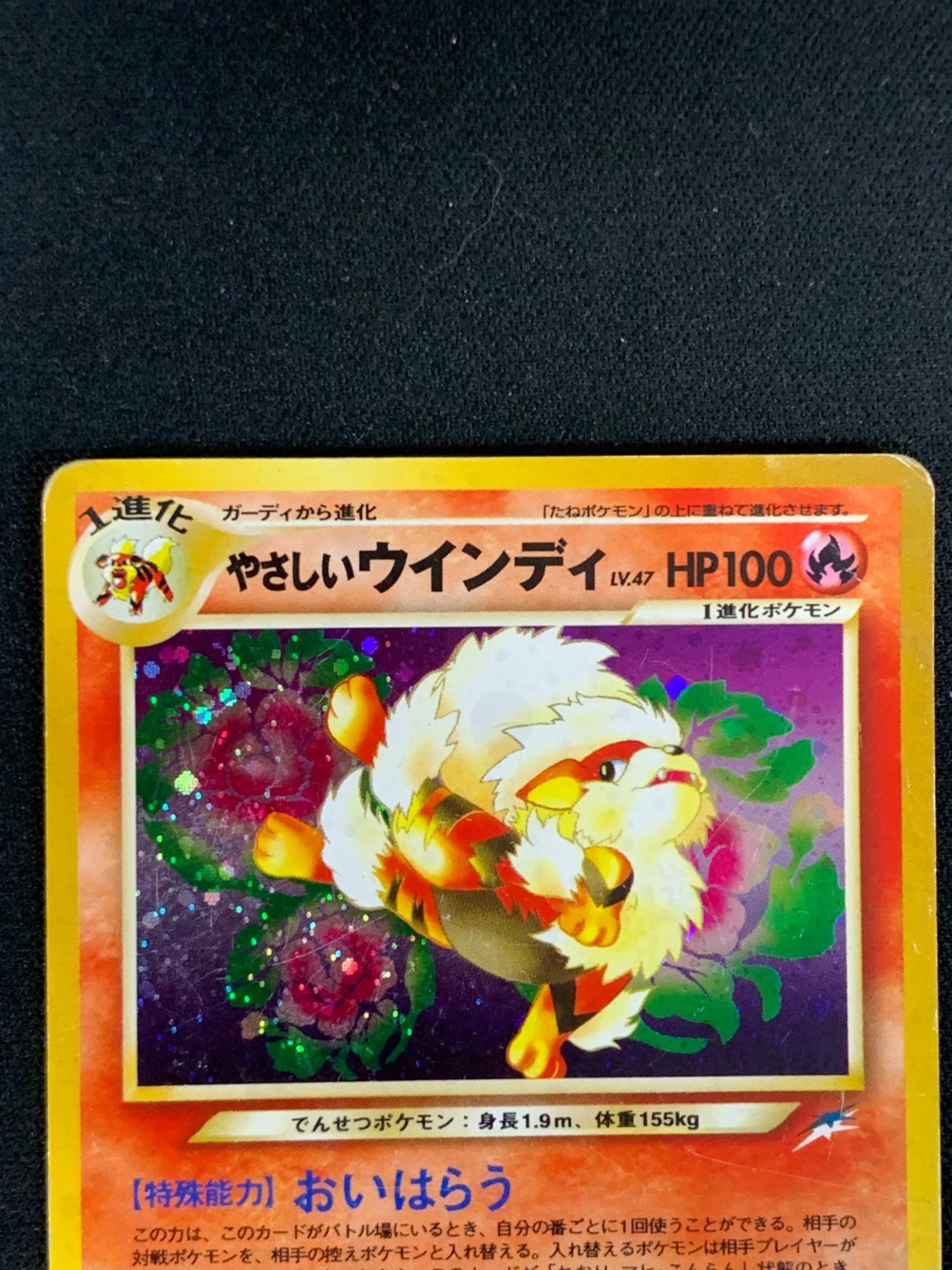 旧裏面 やさしいウインディ LV.47 HP100 ポケモンカード No.059