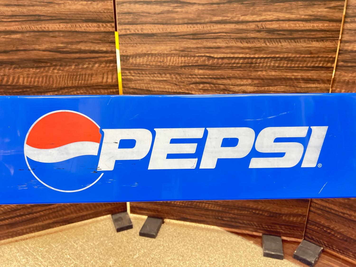 ペプシ PEPSI 屋外 大型ベンチ 青 現状渡　前橋市引取、近隣配送可 ペプシ PEPSI 屋外 大型ベンチ 青 現状渡 前橋市引取、近隣配送