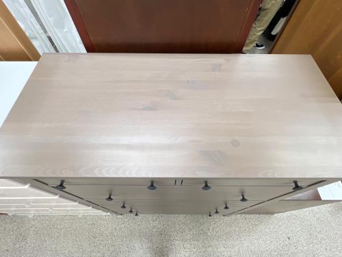 IKEA (イケア)HEMNES(ヘムネス) 5段ハイチェスト グレーブラウン