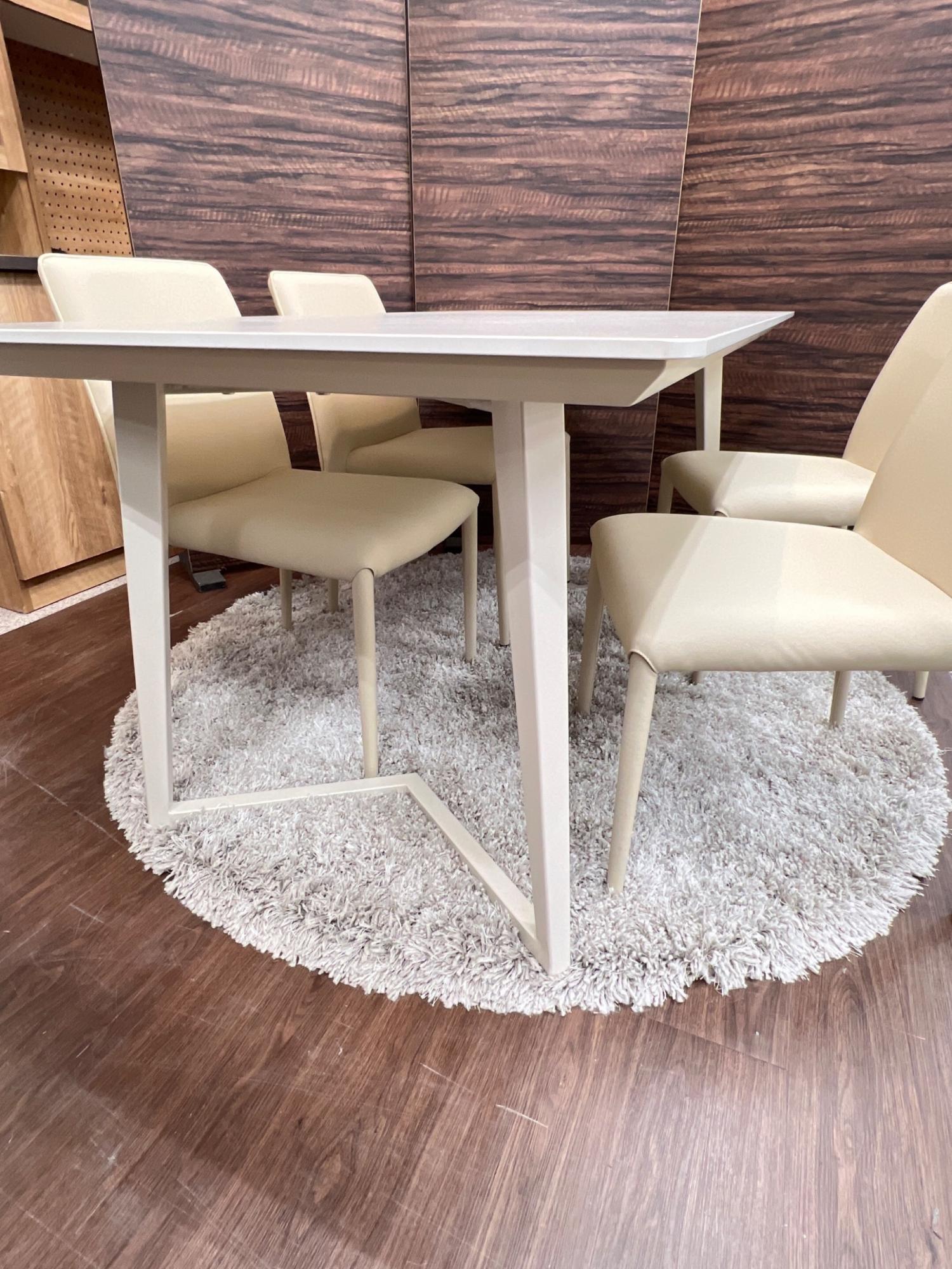 HIKARI（ヒカリ）ダイニング5点セット グレイス 165DT ホワイト