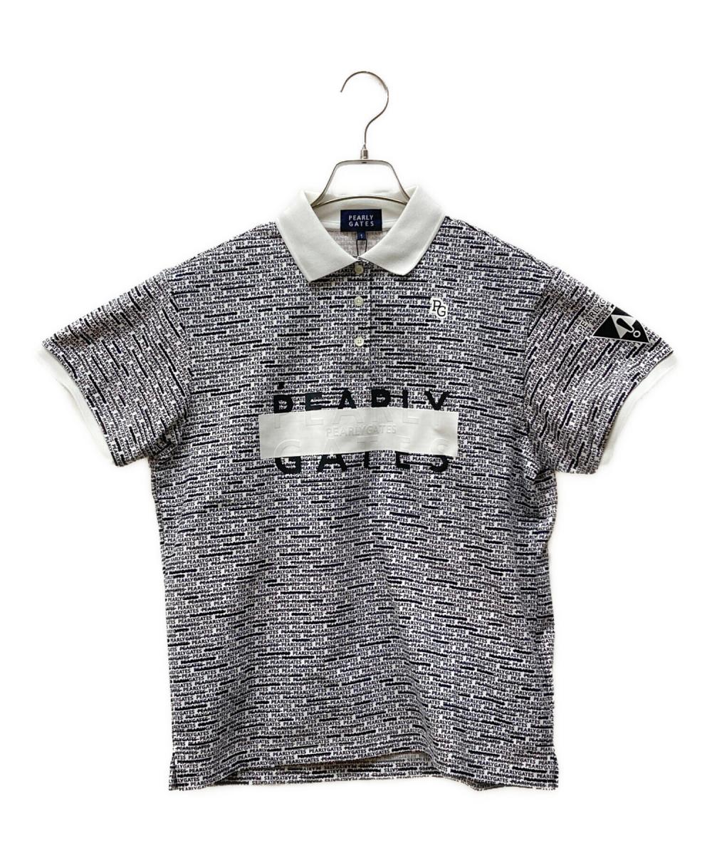新品未使用　パーリーゲイツ　カノコ半袖ポロシャツ　サイズL PEARLY GATES (パーリーゲイツ) カノコ半袖ポロシャツ ＜アンチロゴ柄