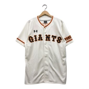 UNDER ARMOUR (アンダー アーマー) ベースボールシャツ メンズ SIZE L ホワイト ＋ 読売ジャイアンツ 吉川尚輝