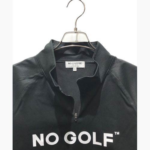 NO COFFEE (ノーコーヒー) NO GOLF HALF ZIP PISTE ブラック サイズ:S