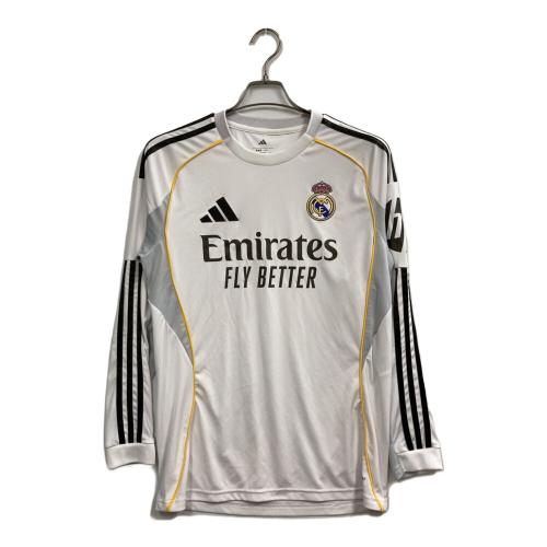 adidas (アディダス) レアル・マドリード 25/26 長袖ホームユニフォーム JN8884 レアルマドリード ＋ メンズ SIZE L ホワイト