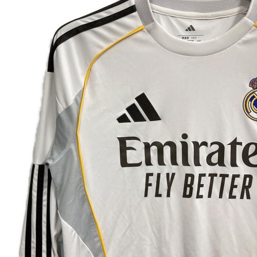 adidas (アディダス) レアル・マドリード 25/26 長袖ホームユニフォーム JN8884 レアルマドリード ＋ メンズ SIZE L ホワイト