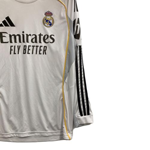 adidas (アディダス) レアル・マドリード 25/26 長袖ホームユニフォーム JN8884 レアルマドリード ＋ メンズ SIZE L ホワイト