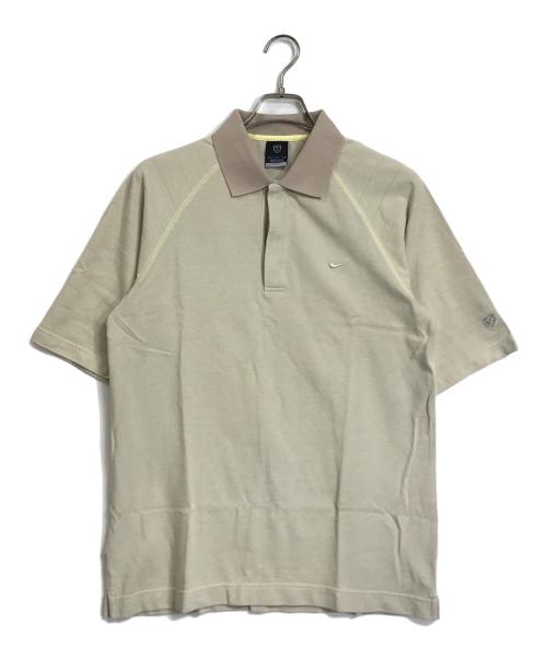 NIKE GOLF (ナイキゴルフ) NIKE GOLF　　ポロシャツ　　04’ｓ ベージュ サイズ:L