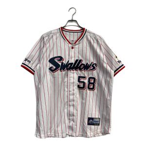 東京ヤクルトスワローズ (トウキョウヤクルトスワローズ) 野球ユニフォーム JM08-YS-9003-WH 長岡秀樹 初ホームラン記念ユニフォーム レプリカ メンズ SIZE L ホワイト×レッド