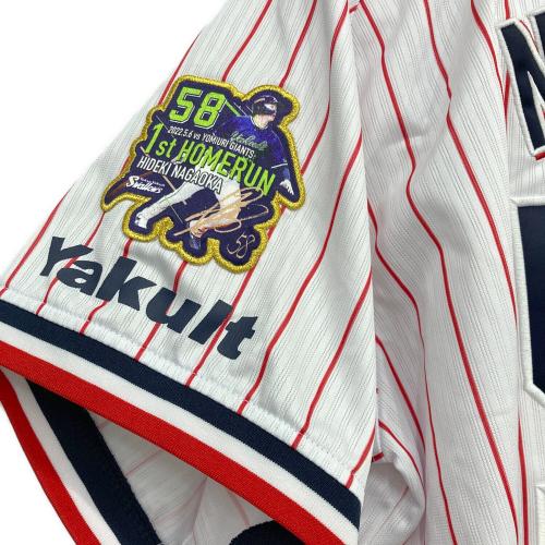 東京ヤクルトスワローズ (トウキョウヤクルトスワローズ) 野球ユニフォーム JM08-YS-9003-WH 長岡秀樹 初ホームラン記念ユニフォーム レプリカ メンズ SIZE L ホワイト×レッド