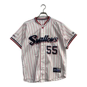 東京ヤクルトスワローズ (トウキョウヤクルトスワローズ) 野球ユニフォーム ＋ メンズ SIZE M ホワイト×レッド