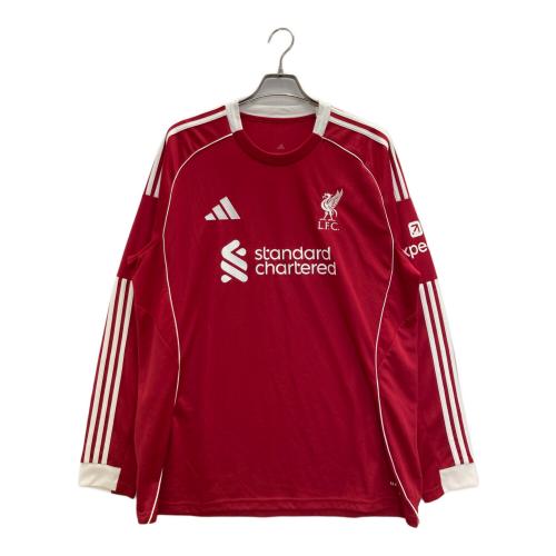 adidas (アディダス) リバプール FC 25/26 ホーム レプリカ 長袖ユニフォーム JV6456 ＋ メンズ SIZE 3XL ブラック