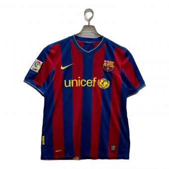 ホームレプリカゲームシャツ ＃ 09-10 FC BARCELONA メンズ SIZE M ブルー