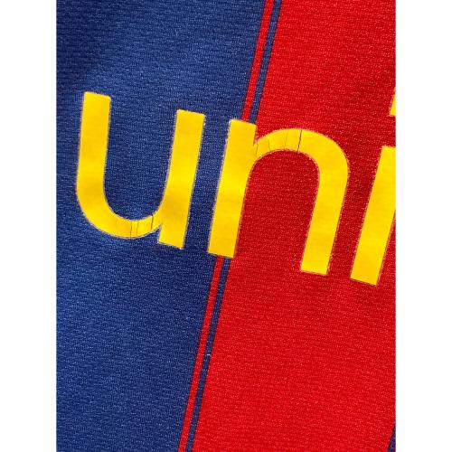 ホームレプリカゲームシャツ ＃ 09-10 FC BARCELONA メンズ SIZE M ブルー