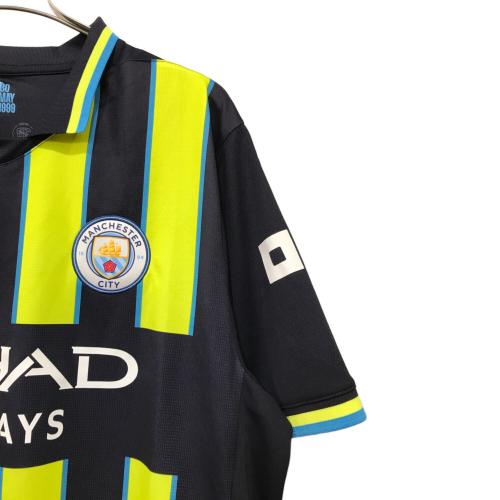 PUMA (プーマ) 24-25 マンチェスター・シティ AWAY ユニフォームゲームシャツ メンズ SIZE XL ブラック×イエロー ★ ハーランド 775086-02
