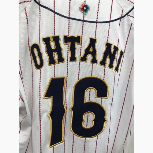 MIZUNO (ミズノ) 16番 OHTANI 刺繍野球レプリカユニフォーム ホワイト×ネイビー