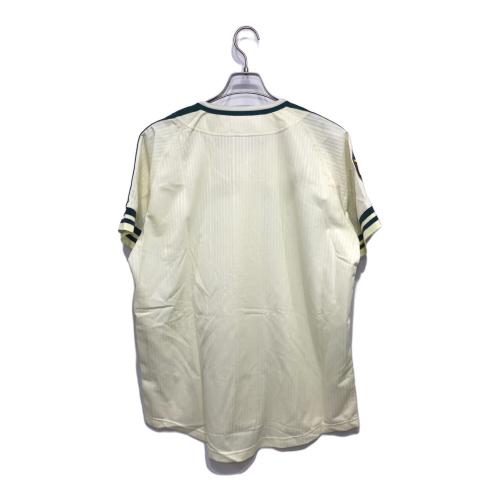MIZUNO (ミズノ) ソフトバンクホークス ベースボールシャツ メンズ SIZE L イエロー 南海ホークス復刻 75周年記念ユニ
