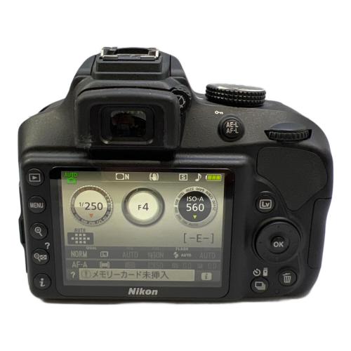 Nikon (ニコン) デジタル一眼レフカメラ D3400 18-55 VR レンズキット AF-P DX 18-55mm f/3.5-5.6G VR