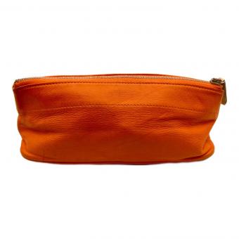 HERMES (エルメス) Tohubohu Pouch PM セリエ メンズ オレンジ