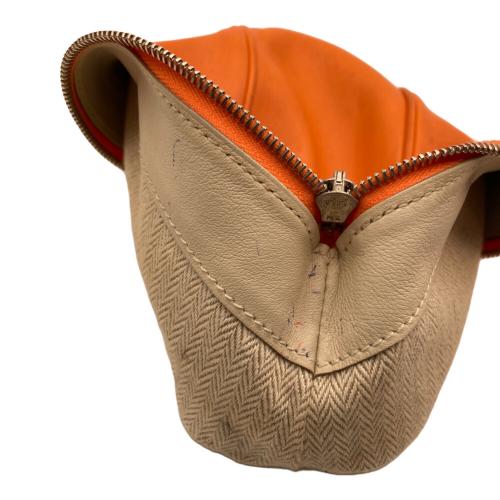HERMES (エルメス) Tohubohu Pouch PM セリエ メンズ オレンジ