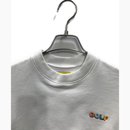 GOLF WANG (ゴルフワン) ロゴ刺繍スウェット ホワイト サイズ:S