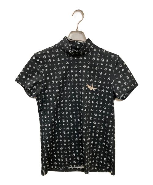 1piu1uguale3 (ウノピュウノウグァーレトレ) lucien pellat-finet (ルシアン・ペラフィネ) モックネックスカルマフファナゴルフトップス ブラック サイズ:2