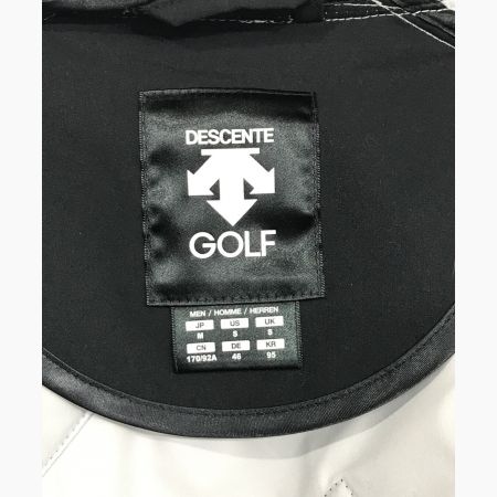 DESCENTE GOLF (デサントゴルフ) ミックスストレッチ切り替えグリーンダウンジャケット ブラック サイズ:SIZE M
